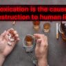 Intoxication is the cause of destruction to human life